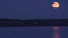 Bild: Mond über dem Oslofjord – Klick zum Vergrößern