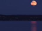 Bild: Mond über dem Oslofjord – Klick zum Vergrößern