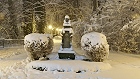 Bild: Statue im Schnee 02 – Klick zum Vergrößern
