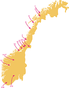 Bild: Norwegen-Karte – Klick zum Vergrößern