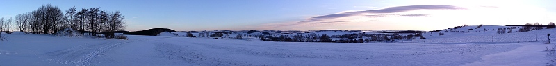 Drebach im Winter (Deutschland)
