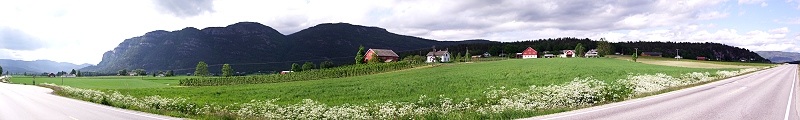 Forbergvegen am Forbergåsen bei Bø (Norwegen)